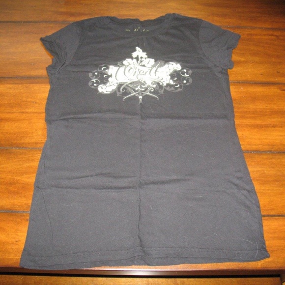 O'Neill T-Shirt Logo Graphic Black Green XL B4 - Picture 1 of 1